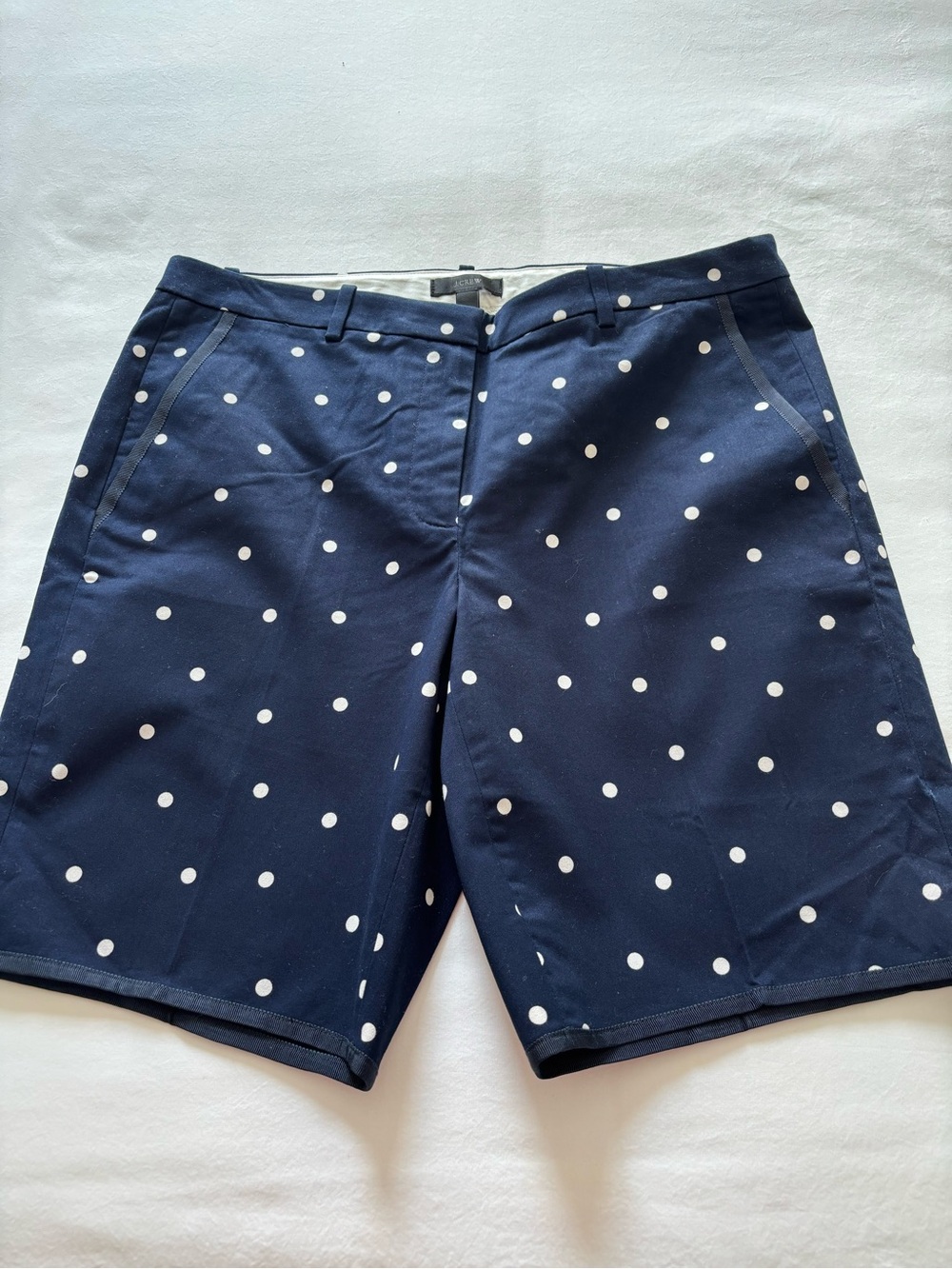 NWOT! J.Crew Polka Dot Short With Ribbon Trim